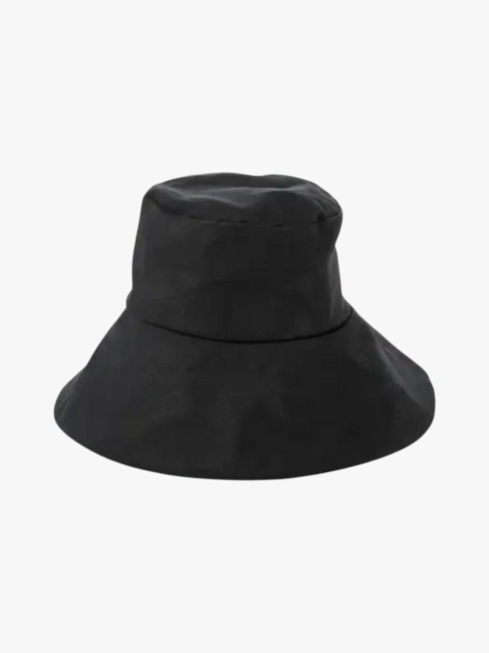 (RARE) JANESSA LEONE | 100% WAXED COTTON "CHAPLIN" WAXED RAIN BUCKET HAT
